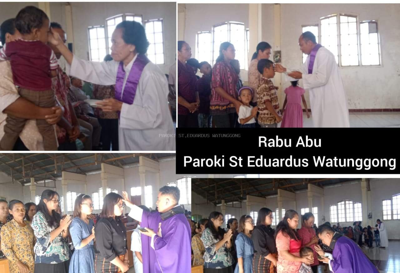 Khusuk dan Tenang Perayaan Rabu Abu di Paroki St. Eduardus Watunggong, Umat Katolik Memasuki Masa Puasa 40 Hari